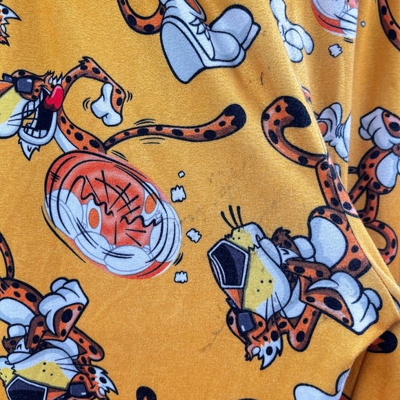 Cheetos Pajama Pants Unisex Small Stretch Lounge Chester Orange - Picture 8 of 11